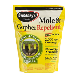 Sweeney’s® Mole & Gopher Granular Repellent Sweeney’s®, Mole, Gopher, Granular, Repellent, Woodstream, Pest, Control, Home, Garden, Made, USA, Fast-acting, dual, action, castor, oil, pellets, all-natural, poison, free