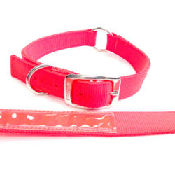 Valhoma® Hunting Reflexite Collar w/ Center Ring (Nylon) Valhoma® Hunting Reflexite Collar w/ Center Ring, Valhoma, Pet Supplies, dog collars, hunting dog collars, collars for hunting dogs, hot orange dog collar, reflexite dog collar, safety dog collar