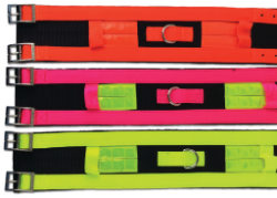 Valhoma® Ballistic Hog Dogg Collars (Nylon) Valhoma®, Ballistic, Nylon, Hog, Dogg, Collars, Pet, dog, hunting, supplies, throat, neck, protection, pets, against, hogs, Reflexite, 4", wide, 18", 20", 22", 24", lengths, Hot, Orange, blaze, Pink, Yellow