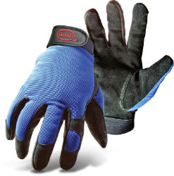 Boss® Guard™ Leather Palm Multi-Purpose Gloves Boss® Guard™ Leather Palm Multi-Purpose Gloves, Boss®, work gloves, multi purpose gloves, mechanic gloves, comfort fit glove, double stitched gloves, split cowhide leather palm gloves, Keystone thumb, vented fourchette fingers,  Premium Leather grade gloves,