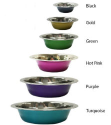 Valhoma® Stainless Steel Colored Bowl Valhoma®, Stainless, Steel, Colored, Bowl , Pet, dog, cat, small, animal, feeding, dish. supplies