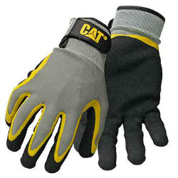 CAT® Double Coated Latex Palm Gloves CAT® Double Coated Latex Palm Gloves, CATERPILLAR®, GENUINE CAT®, CAT® MERCHANDISE, work gloves, breathable work gloves, double coated palm gloves, Adjustable work gloves, string knit gloves