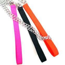 Valhoma® Chain Lead with Nylon Handle Valhoma®, Chain, Lead, Nylon, Handle, pet, Supplies, Chain, leads, leashes, dogs, dog