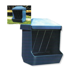 Scribner Plastics® Wall Feeder w/ Hay Rack 