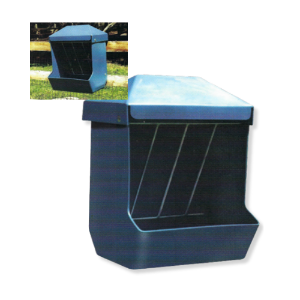 Scribner Plastics® Wall Feeder w/ Hay Rack 