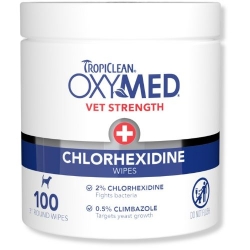 TropiClean® OxyMed Chlorhexidine Dog Wipes 